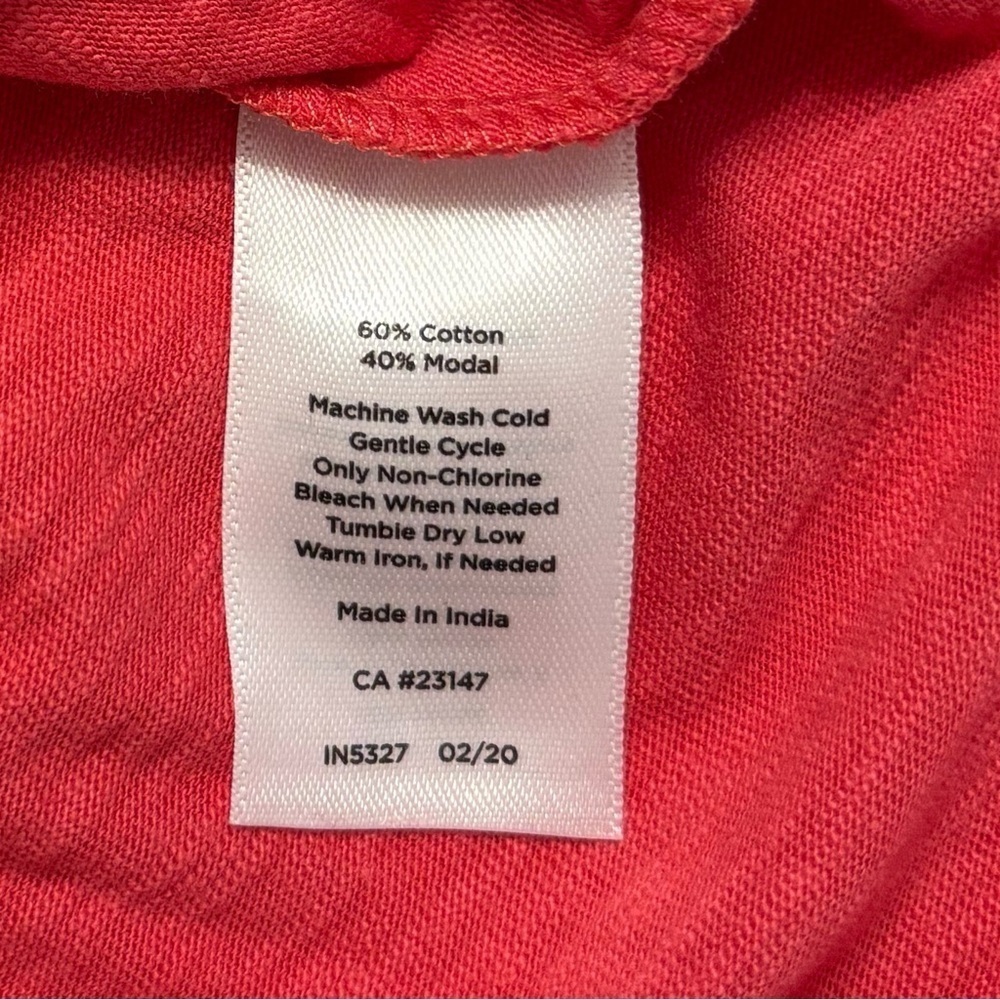 NWT Talbots Side Tie Shift Dress In Coral Women's Size XS - Picture 7 of 7